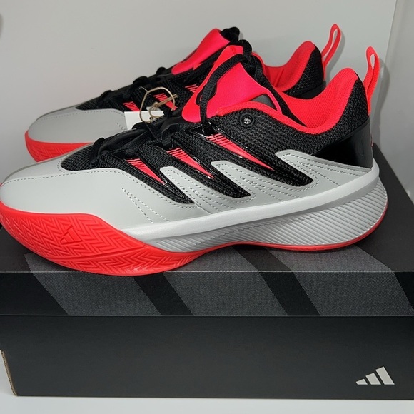 Adidas Dame Certified 3 J Basketball Shoes Youth Size 6 Gray/Black/Red) - Picture 12 of 14